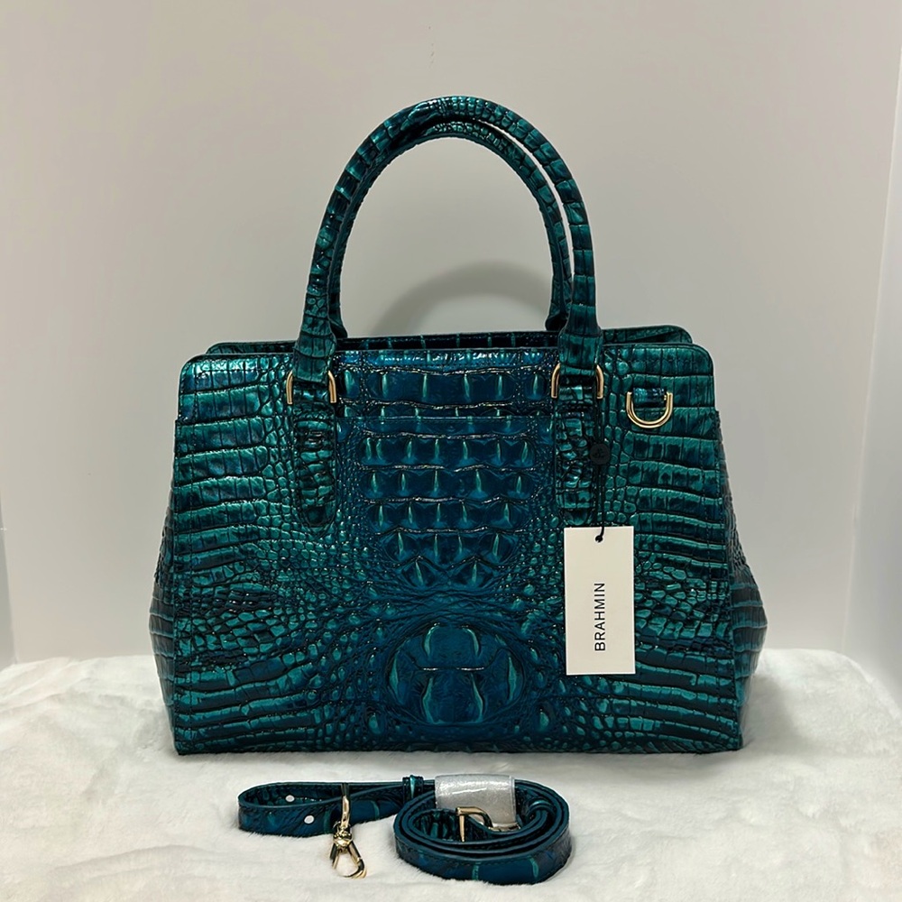 Brahmin small Finley blue patina - Picture 3 of 12